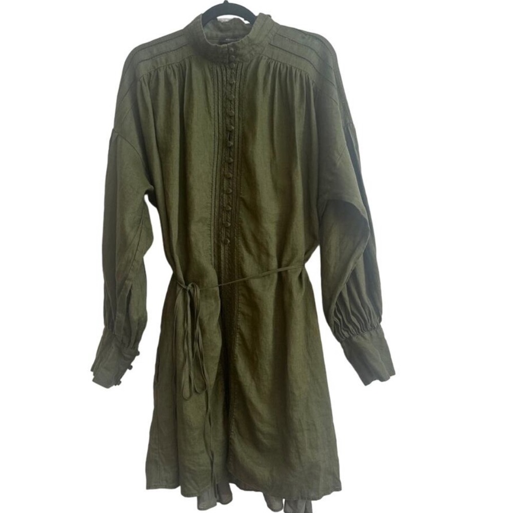 BANANA REPUBLIC EUROPEAN LINEN MINI DRESS Size XS NWT - Picture 8 of 13